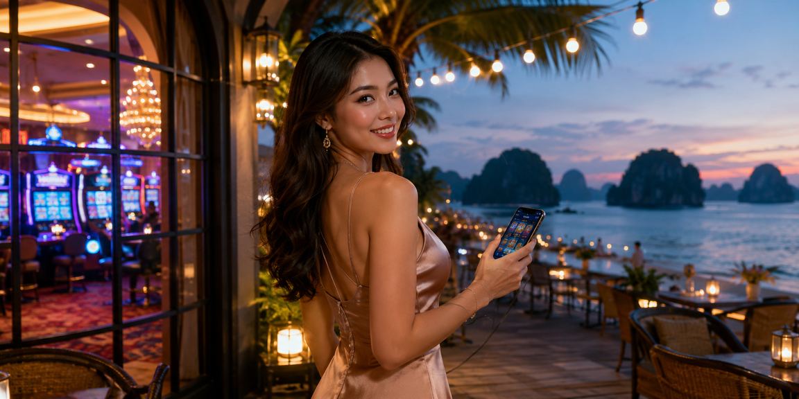Người dùng di động tại Hạ Long theo dõi thể thao trong không gian cà phê