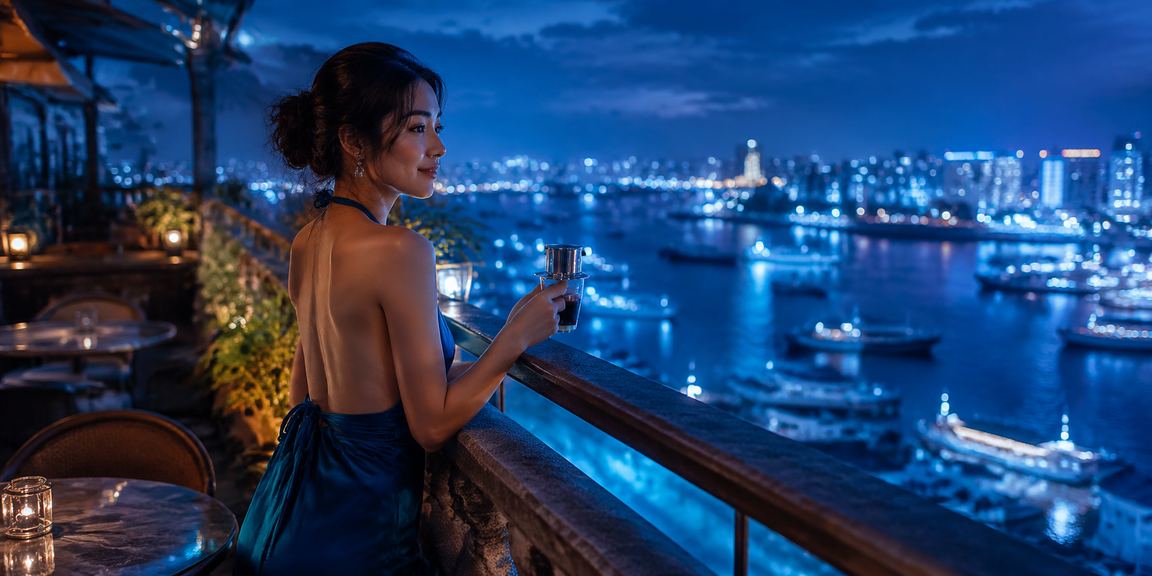 Không gian Hà Nội với trò chơi bài và cà phê minh họa điểm chuyển hành trình